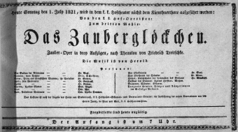 Theaterzettel (Oper und Burgtheater in Wien) 18210701 Seite: 1