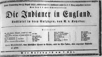 Theaterzettel (Oper und Burgtheater in Wien) 18210809 Seite: 1