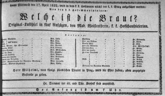 Theaterzettel (Oper und Burgtheater in Wien) 18220417 Seite: 1