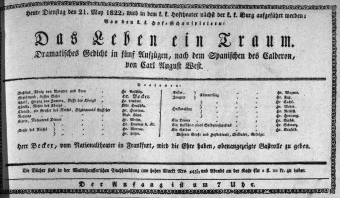 Theaterzettel (Oper und Burgtheater in Wien) 18220521 Seite: 1