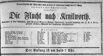 Theaterzettel (Oper und Burgtheater in Wien) 18230522 Seite: 1