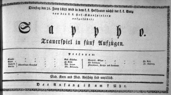 Theaterzettel (Oper und Burgtheater in Wien) 18230624 Seite: 1