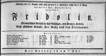 Theaterzettel (Oper und Burgtheater in Wien) 18230817 Seite: 1
