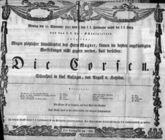 Theaterzettel (Oper und Burgtheater in Wien) 18230915 Seite: 1