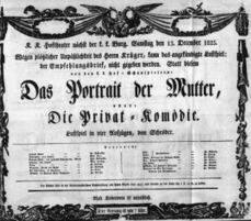 Theaterzettel (Oper und Burgtheater in Wien) 18231213 Seite: 1