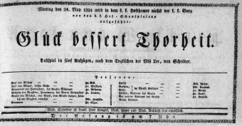 Theaterzettel (Oper und Burgtheater in Wien) 18240524 Seite: 1