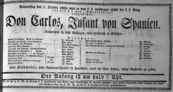 Theaterzettel (Oper und Burgtheater in Wien) 18241007 Seite: 1
