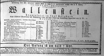 Theaterzettel (Oper und Burgtheater in Wien) 18241024 Seite: 1