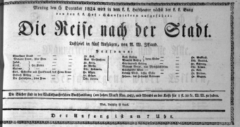 Theaterzettel (Oper und Burgtheater in Wien) 18241206 Seite: 1