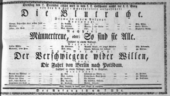 Theaterzettel (Oper und Burgtheater in Wien) 18241207 Seite: 1