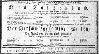 Theaterzettel (Oper und Burgtheater in Wien) 18250309 Seite: 1