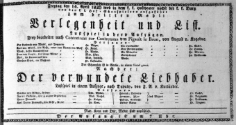 Theaterzettel (Oper und Burgtheater in Wien) 18260414 Seite: 1
