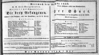 Theaterzettel (Oper und Burgtheater in Wien) 18260510 Seite: 1