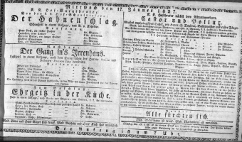 Theaterzettel (Oper und Burgtheater in Wien) 18270117 Seite: 1