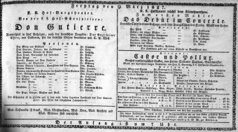 Theaterzettel (Oper und Burgtheater in Wien) 18270309 Seite: 1