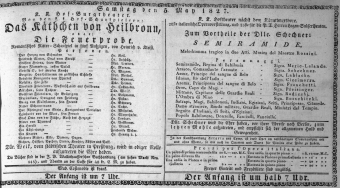 Theaterzettel (Oper und Burgtheater in Wien) 18270505 Seite: 1