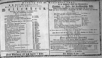 Theaterzettel (Oper und Burgtheater in Wien) 18270930 Seite: 1