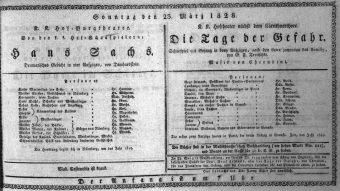 Theaterzettel (Oper und Burgtheater in Wien) 18280323 Seite: 1