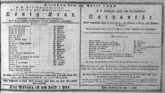 Theaterzettel (Oper und Burgtheater in Wien) 18280429 Seite: 1