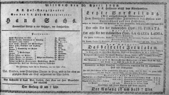 Theaterzettel (Oper und Burgtheater in Wien) 18280430 Seite: 1