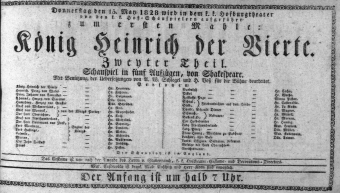 Theaterzettel (Oper und Burgtheater in Wien) 18280515 Seite: 1