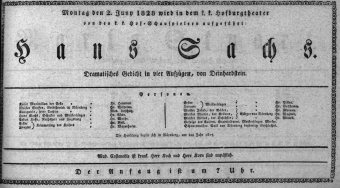Theaterzettel (Oper und Burgtheater in Wien) 18280602 Seite: 1