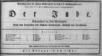 Theaterzettel (Oper und Burgtheater in Wien) 18280610 Seite: 1