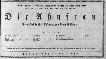 Theaterzettel (Oper und Burgtheater in Wien) 18280817 Seite: 1