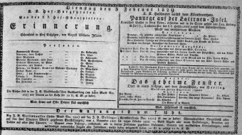 Theaterzettel (Oper und Burgtheater in Wien) 18290203 Seite: 1