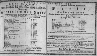 Theaterzettel (Oper und Burgtheater in Wien) 18291211 Seite: 1