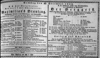 Theaterzettel (Oper und Burgtheater in Wien) 18291226 Seite: 1