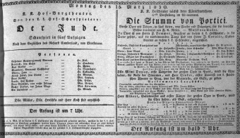 Theaterzettel (Oper und Burgtheater in Wien) 18300315 Seite: 1