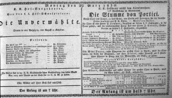 Theaterzettel (Oper und Burgtheater in Wien) 18300329 Seite: 1
