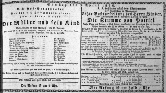 Theaterzettel (Oper und Burgtheater in Wien) 18300403 Seite: 1