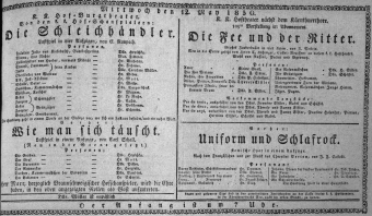 Theaterzettel (Oper und Burgtheater in Wien) 18300512 Seite: 1