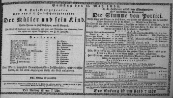Theaterzettel (Oper und Burgtheater in Wien) 18300515 Seite: 1