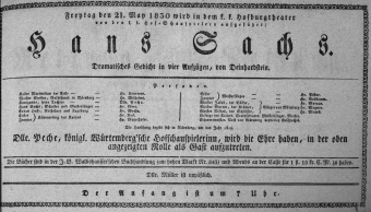 Theaterzettel (Oper und Burgtheater in Wien) 18300521 Seite: 1