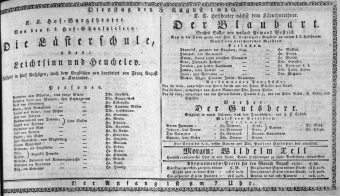Theaterzettel (Oper und Burgtheater in Wien) 18300803 Seite: 1