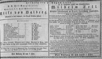 Theaterzettel (Oper und Burgtheater in Wien) 18300827 Seite: 1