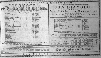 Theaterzettel (Oper und Burgtheater in Wien) 18301015 Seite: 1