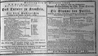 Theaterzettel (Oper und Burgtheater in Wien) 18301017 Seite: 1