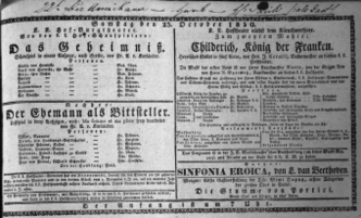 Theaterzettel (Oper und Burgtheater in Wien) 18301023 Seite: 1