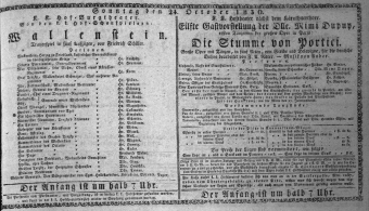 Theaterzettel (Oper und Burgtheater in Wien) 18301024 Seite: 1