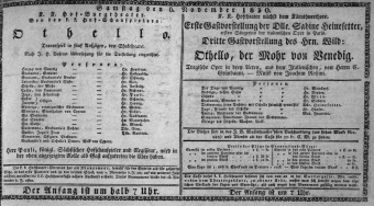 Theaterzettel (Oper und Burgtheater in Wien) 18301106 Seite: 1