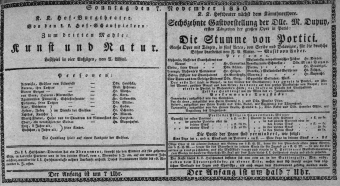 Theaterzettel (Oper und Burgtheater in Wien) 18301107 Seite: 1