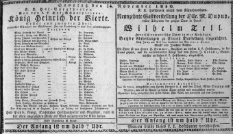 Theaterzettel (Oper und Burgtheater in Wien) 18301114 Seite: 1