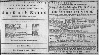 Theaterzettel (Oper und Burgtheater in Wien) 18301119 Seite: 1