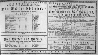 Theaterzettel (Oper und Burgtheater in Wien) 18301124 Seite: 1