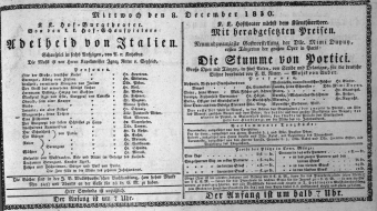 Theaterzettel (Oper und Burgtheater in Wien) 18301208 Seite: 1