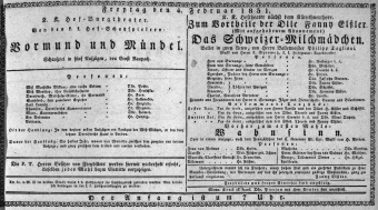 Theaterzettel (Oper und Burgtheater in Wien) 18310204 Seite: 1
